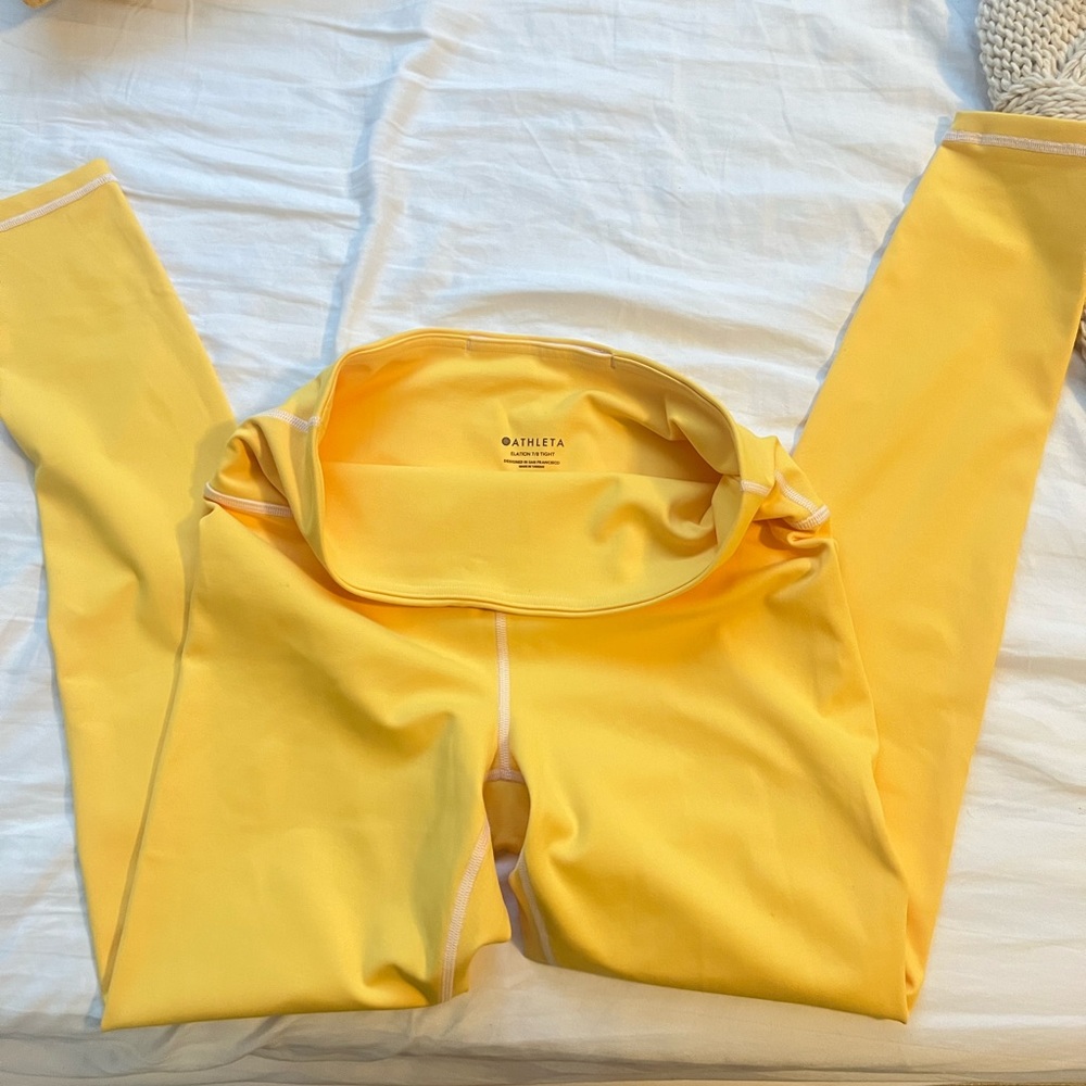ATHLETA yellow leggings